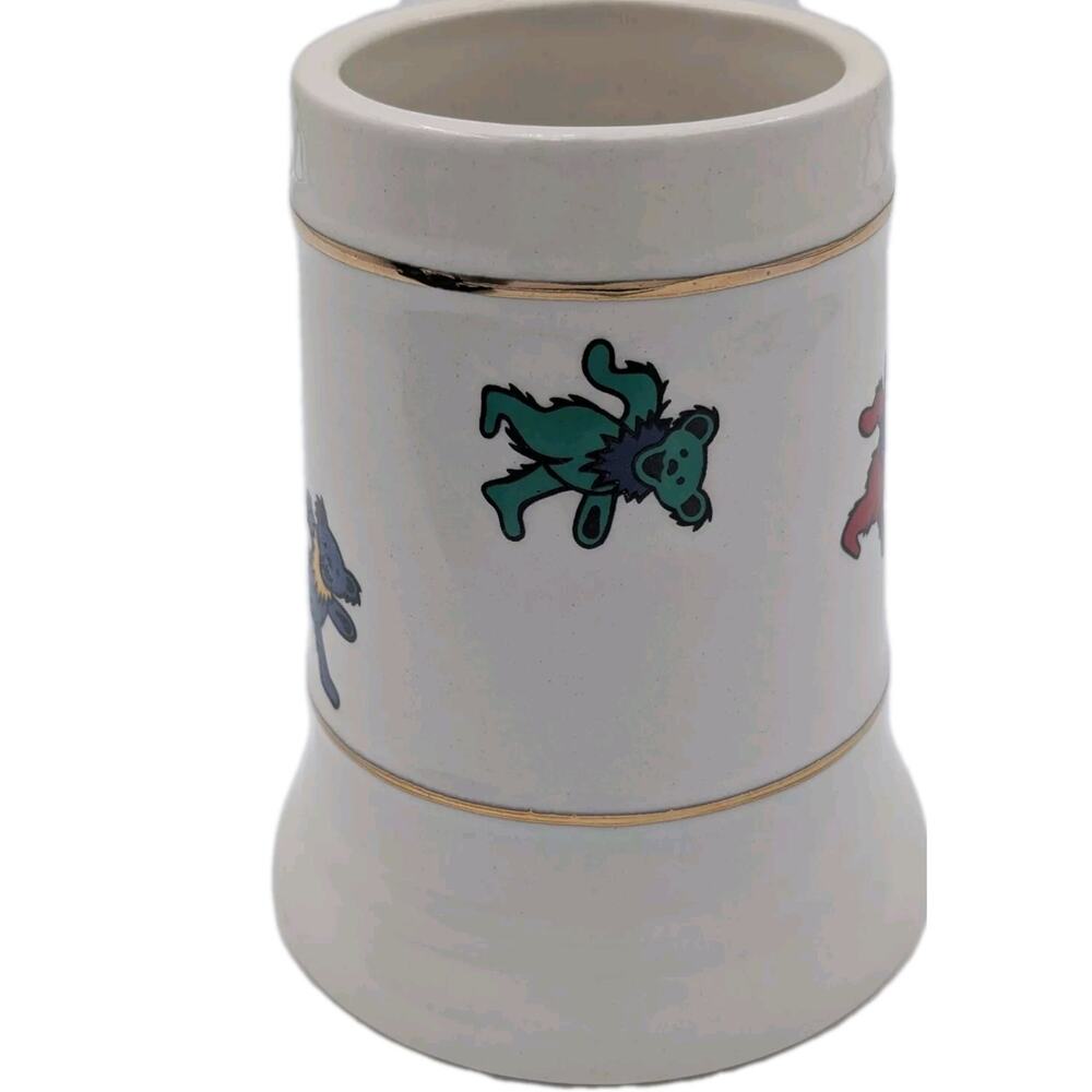 Grateful Dead Rainbow Dancing Bears Stein GDM Inc 1987 Official Merchandise - Picture 6 of 10